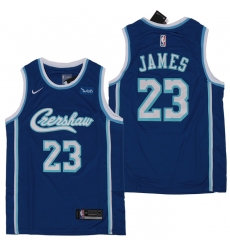 Lakers 23 Lebron James Light Blue Nike Swingman Jersey