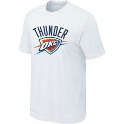 nba oklahoma city thunder T-ahirt white