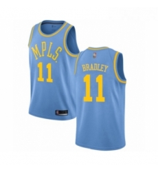 Womens Los Angeles Lakers 11 Avery Bradley Authentic Blue Hardwood Classics Basketball Jersey 