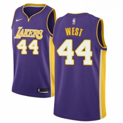 Womens Nike Los Angeles Lakers 44 Jerry West Swingman Purple NBA Jersey Statement Edition