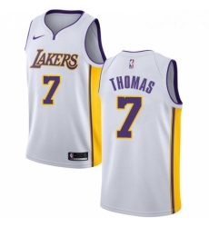 Womens Nike Los Angeles Lakers 7 Isaiah Thomas Swingman White NBA Jersey Association Edition 