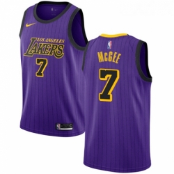 Womens Nike Los Angeles Lakers 7 JaVale McGee Swingman Purple NBA Jersey City Edition 