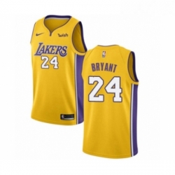 Youth Los Angeles Lakers 24 Kobe Bryant Swingman Gold Home Basketball Jersey Icon Edition