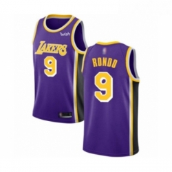 Youth Los Angeles Lakers 9 Rajon Rondo Swingman Purple Basketball Jersey Statement Edition 