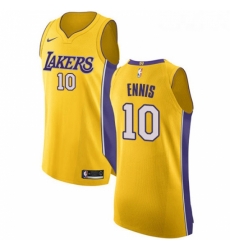 Youth Nike Los Angeles Lakers 10 Tyler Ennis Authentic Gold Home NBA Jersey Icon Edition