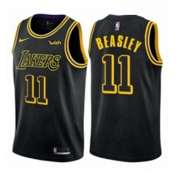 Youth Nike Los Angeles Lakers 11 Michael Beasley Swingman Black NBA Jersey City Edition 