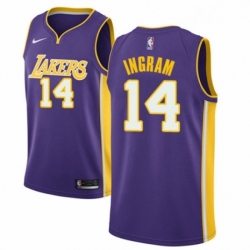 Youth Nike Los Angeles Lakers 14 Brandon Ingram Authentic Purple NBA Jersey Icon Edition