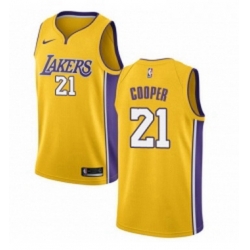 Youth Nike Los Angeles Lakers 21 Michael Cooper Swingman Gold Home NBA Jersey Icon Edition