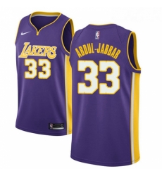 Youth Nike Los Angeles Lakers 33 Kareem Abdul Jabbar Swingman Purple NBA Jersey Statement Edition