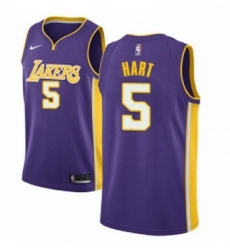 Youth Nike Los Angeles Lakers 5 Josh Hart Swingman Purple NBA Jersey Statement Edition 