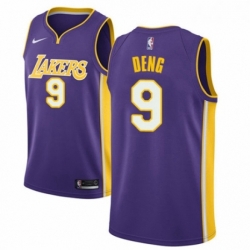 Youth Nike Los Angeles Lakers 9 Luol Deng Authentic Purple NBA Jersey Icon Edition 