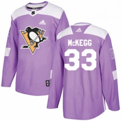 Mens Adidas Pittsburgh Penguins 33 Greg McKegg Authentic Purple Fights Cancer Practice NHL Jersey 