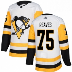 Mens Adidas Pittsburgh Penguins 75 Ryan Reaves Authentic White Away NHL Jersey 