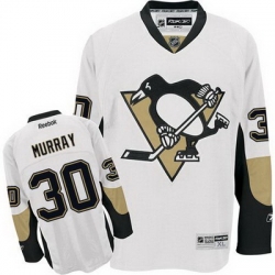 Penguins #30 Matt Murray White Stitched NHL Jersey