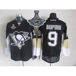 Penguins #9 Pascal Dupuis Black 2017 Stanley Cup Finals Champions Stitched NHL Jersey