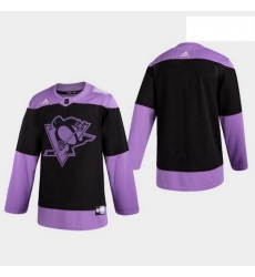 Penguins Hockey Fights Cancer Practice Black Jersey