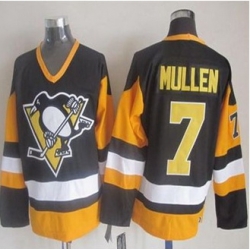 Pittsburgh Penguins #7 Joe Mullen Black CCM Throwback Stitched NHL Jersey