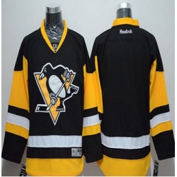 Pittsburgh Penguins Blank Black Alternate Stitched NHL Jersey