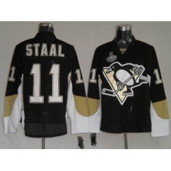 RBK Pittsburgh Penguins #11 Jordan Staal Black STANLEY CUP Jersey