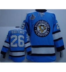 RBK Pittsburgh Penguins #26 FEDOTENKO Blue STANLEY CUP Jersey