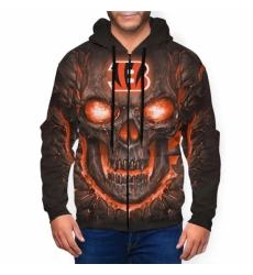 Bengals Mens Zip Hooded Sweatshirt1