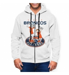 Bronco Mens Zip Hooded Sweatshirt