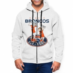 Bronco Mens Zip Hooded Sweatshirt