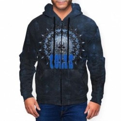 Colts Mens Zip Hooded Sweatshirt