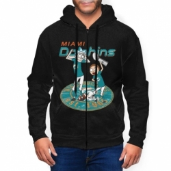 Dolphin Mens Zip Hooded Sweatshirt