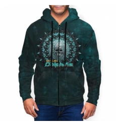 Dolphins Mens Zip Hooded Sweatshirt