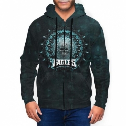 Eagles Mens Zip Hooded Sweatshirt