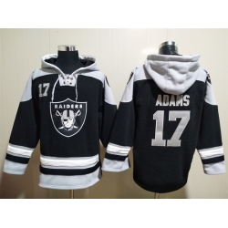 Men Las Vegas Raiders 17 Davante Adams Stitched Hoodie