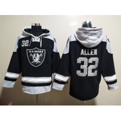 Men Las Vegas Raiders 32 Marcus Allen Stitched Hoodie