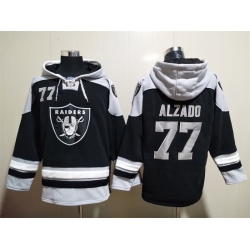 Men Las Vegas Raiders 77 John Madden Stitched Hoodie