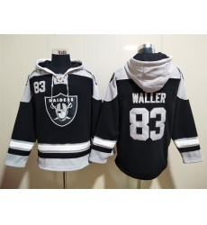 Men Las Vegas Raiders 83 Darren Waller Stitched Hoodie