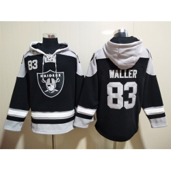 Men Las Vegas Raiders 83 Darren Waller Stitched Hoodie