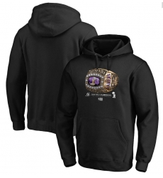 Men Los Angeles Lakers Black 2020 NBA Finals Champions Bling Diamond Pullover Hoodie