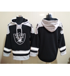 Men Los Angeles Raiders Blank Black Stitched NFL Hoodie