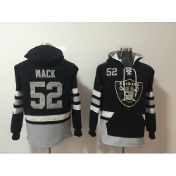 Men Nike Los Angeles Raiders Khalil Mack 52 NFL Winter Thick Hoodie