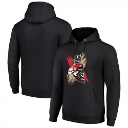 Men Starter Black San Francisco 49Ers Player X Fleece Pullover Hoodie