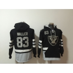 NFL Men Las Vegas Raiders 83 Darren Waller Stitched Hoodie