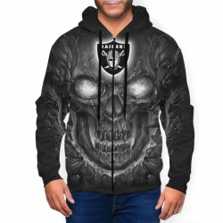 Raiders Mens Zip Hooded Sweatshirt1