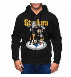 Steeler Mens Zip Hooded Sweatshirt