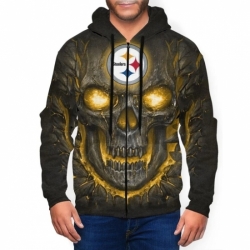 Steelers Mens Zip Hooded Sweatshirt1