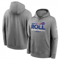 Men Buffalo Bills Heather Gray 2024 AFC East Champions Locker Room Trophy Collection Pullover Hoodie