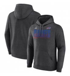 Men Charcoal Buffalo Bills 2024 Nfl Playoffs Pullover Hoodie