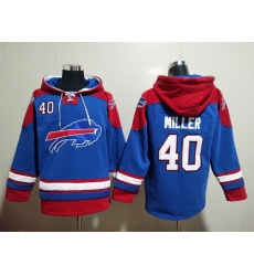 NFL Men Buffalo Bills 40 Von Miller Stitched Hoodie