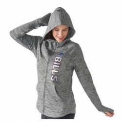 NFL Buffalo Bills G III 4Her by Carl Banks Womens Recovery Full Zip Hoodie Heathered Gray