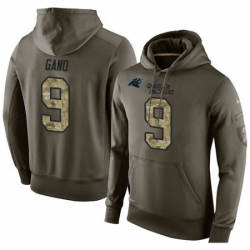 NFL Nike Carolina Panthers 9 Graham Gano Green Salute To Service Mens Pullover Hoodie