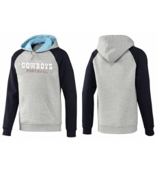 NFL Mens Nike Dallas Cowboys English Version Pullover Hoodie GreyBlue